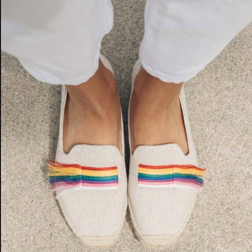 Soludos Pride Flat Espadrille Rainbow Flat